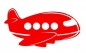 Preview: Flugzeug Bügelbild