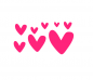 Preview: Herzen Bügelbild