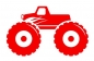 Preview: Monstertruck Bügelbild