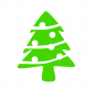 Preview: Weihnachtsbaum Bügelbild