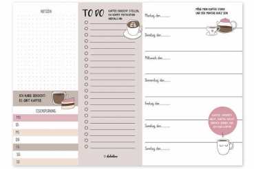 Wochenplaner Kaffee-Liebhaber DinA4