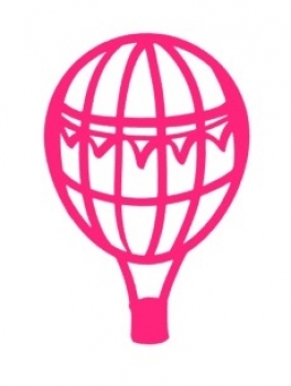 Heißluftballon Bügelbild