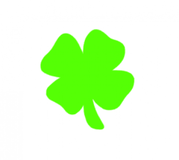 Kleeblatt Bügelbild