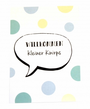 Postkarte "Willkommen Knirps"