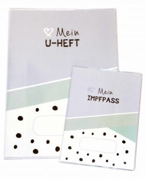 Set U-Heft und Impfpass "blaue Punkte"