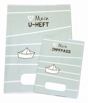 Set U-Heft und Impfpass "Schiff"