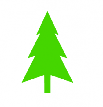 Weihnachtsbaum Bügelbild