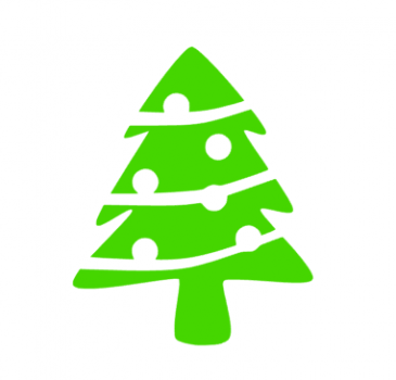 Weihnachtsbaum Bügelbild