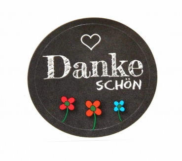 10 Aufkleber "Danke schön"