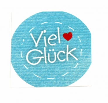 10 Aufkleber "Viel Glück"