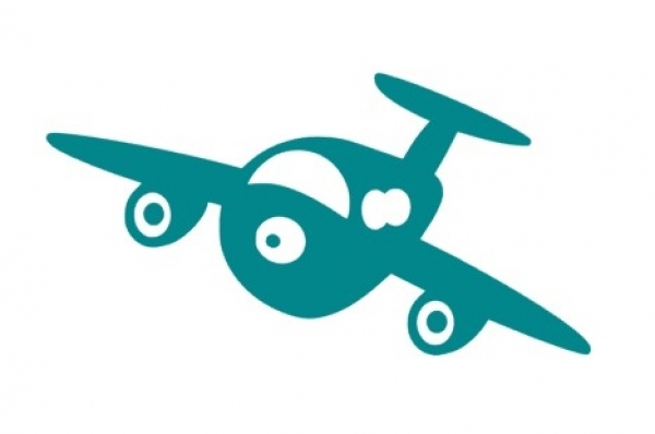Flugzeug Bügelbild