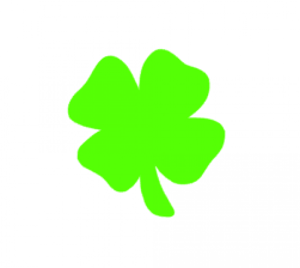 Kleeblatt Bügelbild