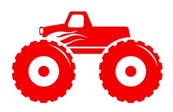 Monstertruck Bügelbild