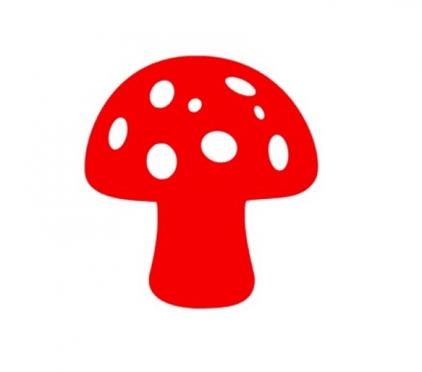 Pilz Bügelbild