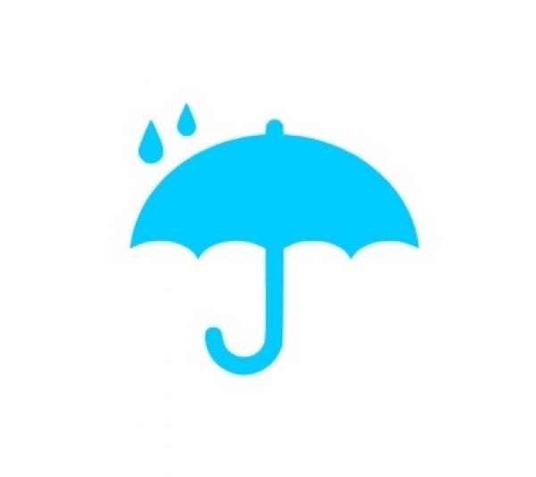 Regenschirm Bügelbild