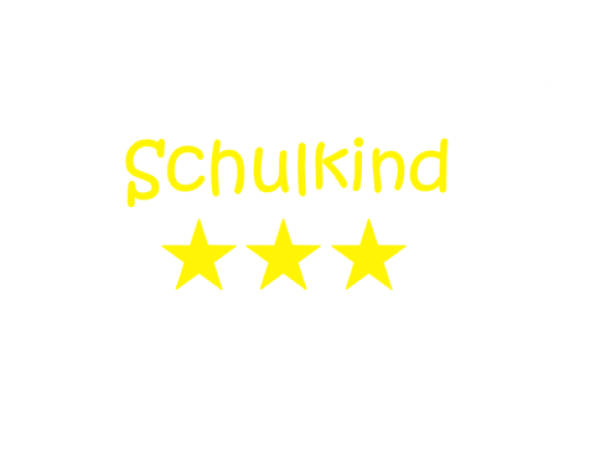 Schulkind Bügelbild