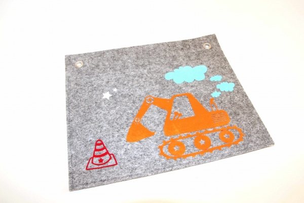 Wandutensilo Filz Bagger