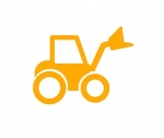 Bagger Bügelbild