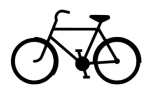 Fahrrad Bügelbild