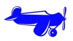 Flugzeug Bügelbild