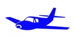 Flugzeug Bügelbild