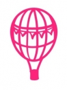 Heißluftballon Bügelbild