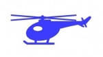 Hubschrauber Bügelbild