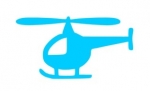 Hubschrauber Bügelbild
