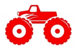 Monstertruck Bügelbild
