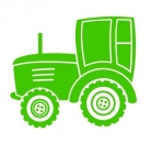 Traktor Bügelbild