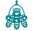 Ufo Bügelbild