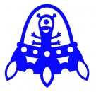 Ufo Bügelbild