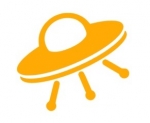 Ufo Bügelbild