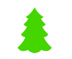 Weihnachtsbaum Bügelbild