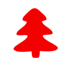 Weihnachtsbaum Bügelbild