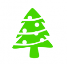 Weihnachtsbaum Bügelbild